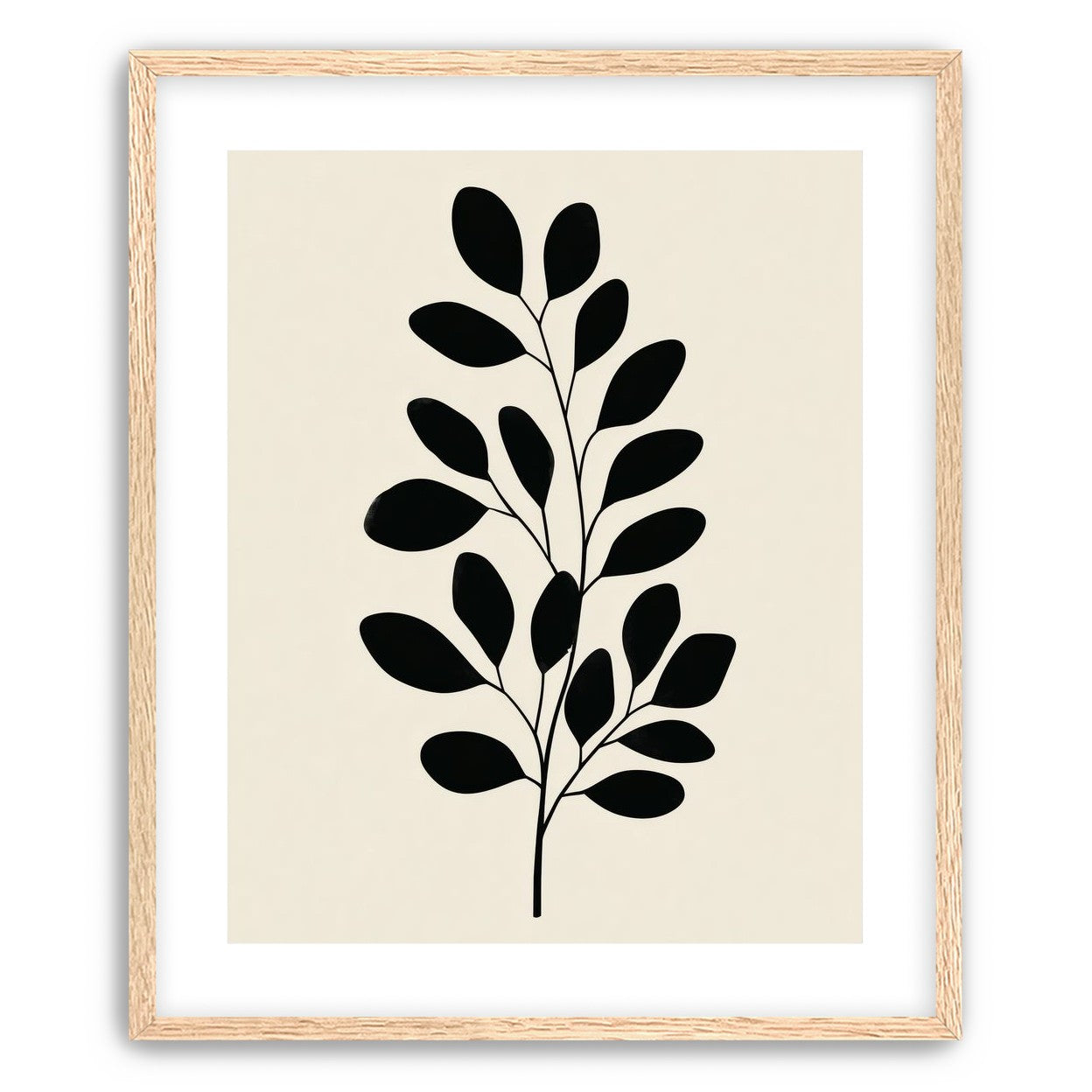 Plant Cutout on Cream