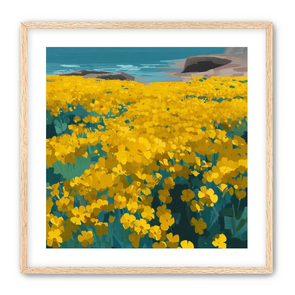 Yellow Coastal Wildflowers