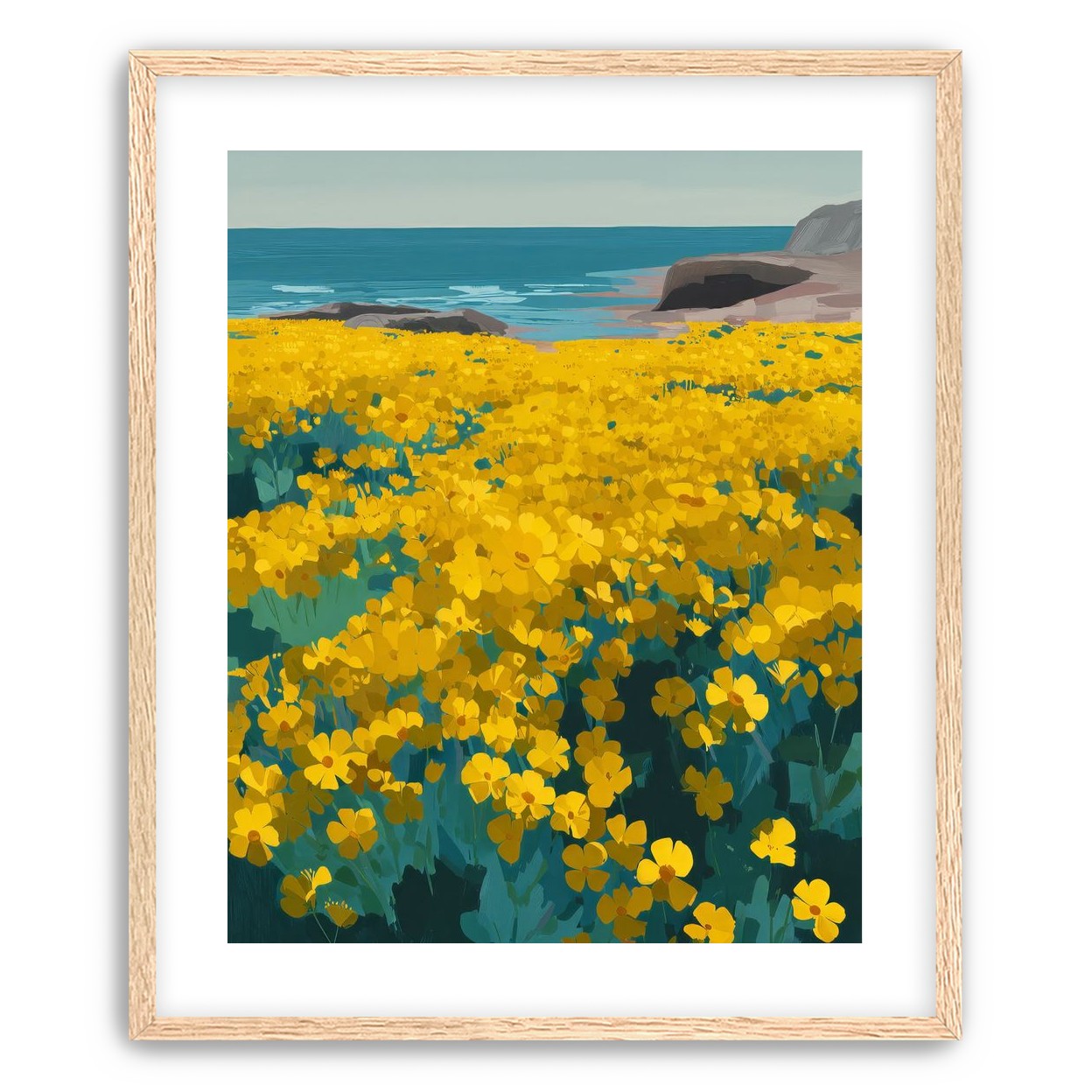 Yellow Coastal Wildflowers