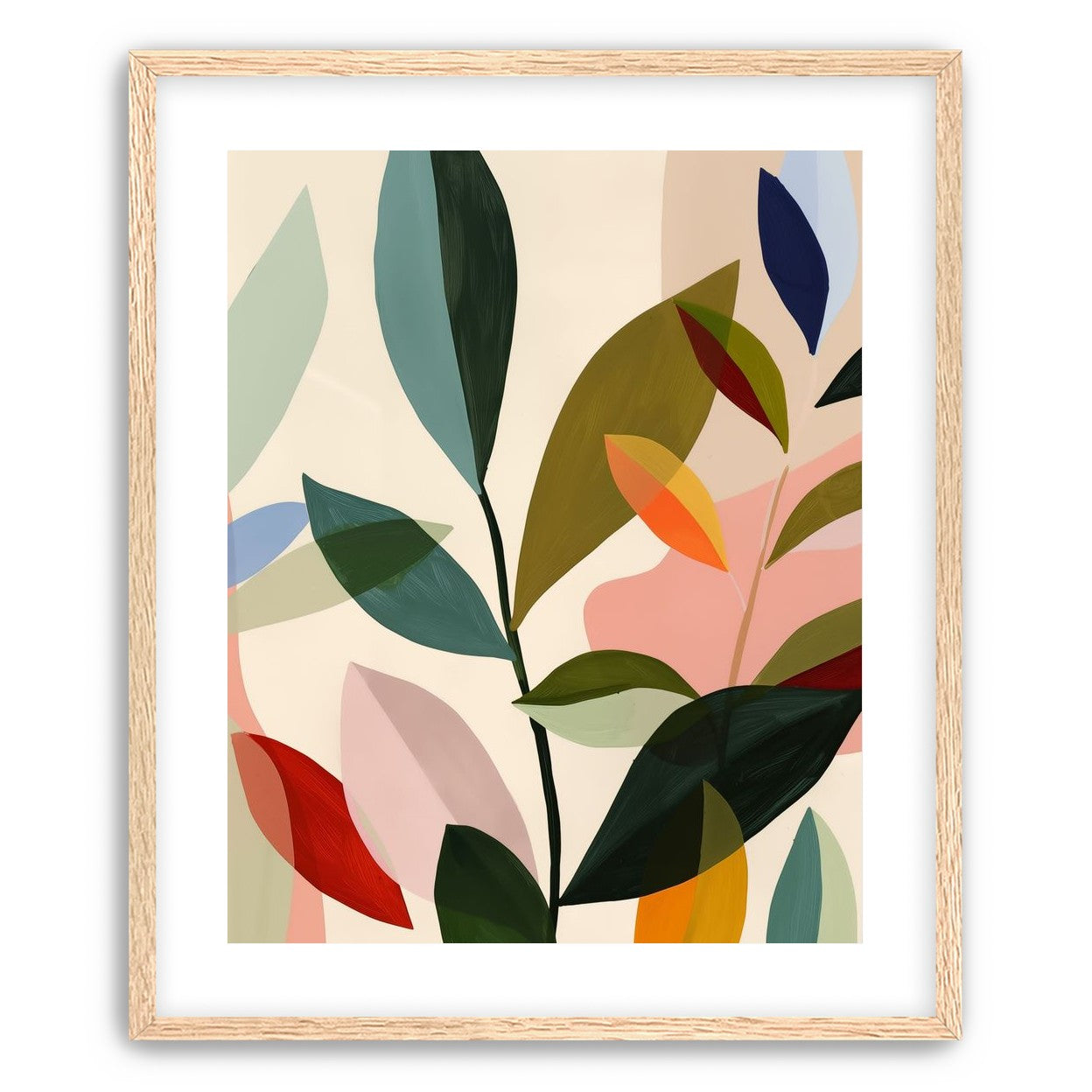 Cluster of Painted Leaves