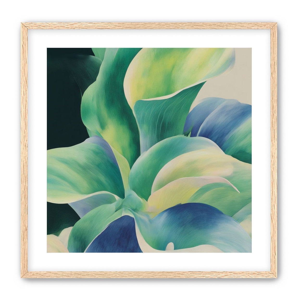 Leaves turning toward light