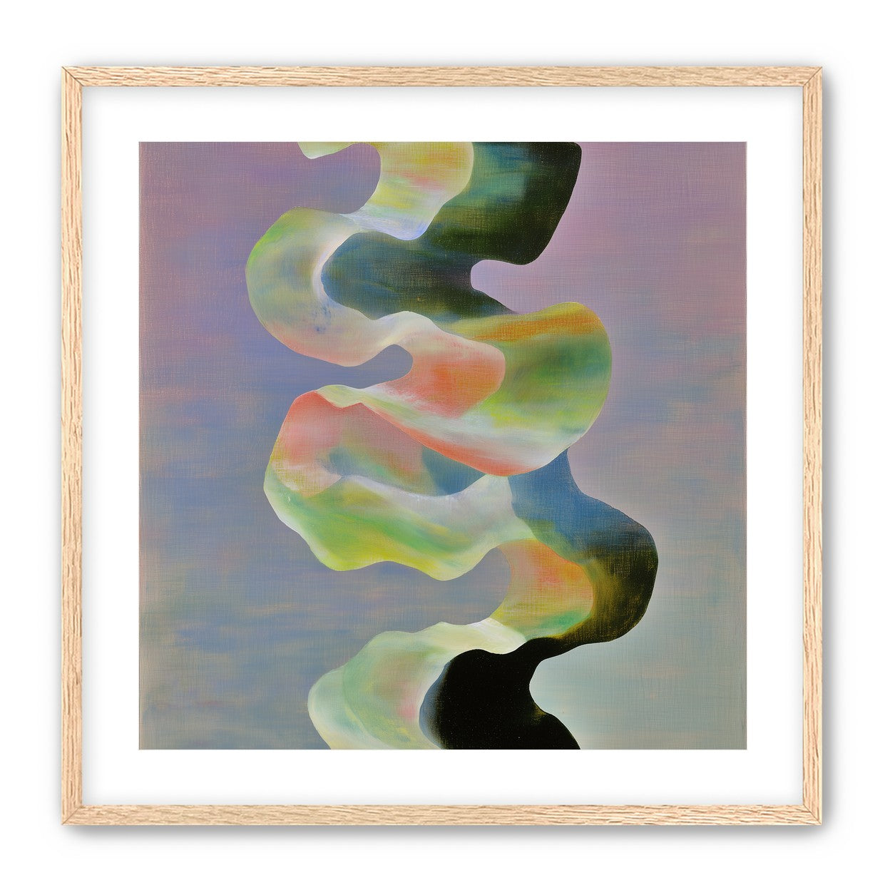 Twisting painted ribbon bands