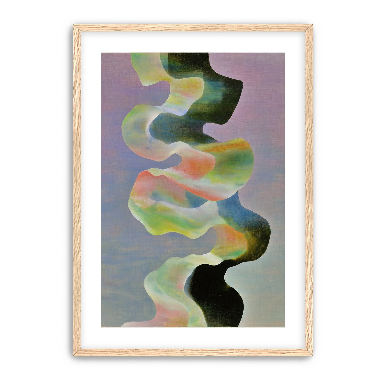 Twisting painted ribbon bands