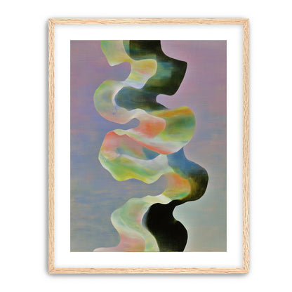 Twisting painted ribbon bands