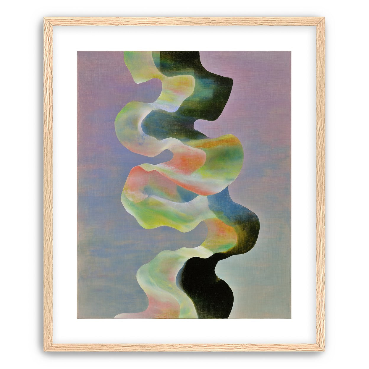Twisting painted ribbon bands