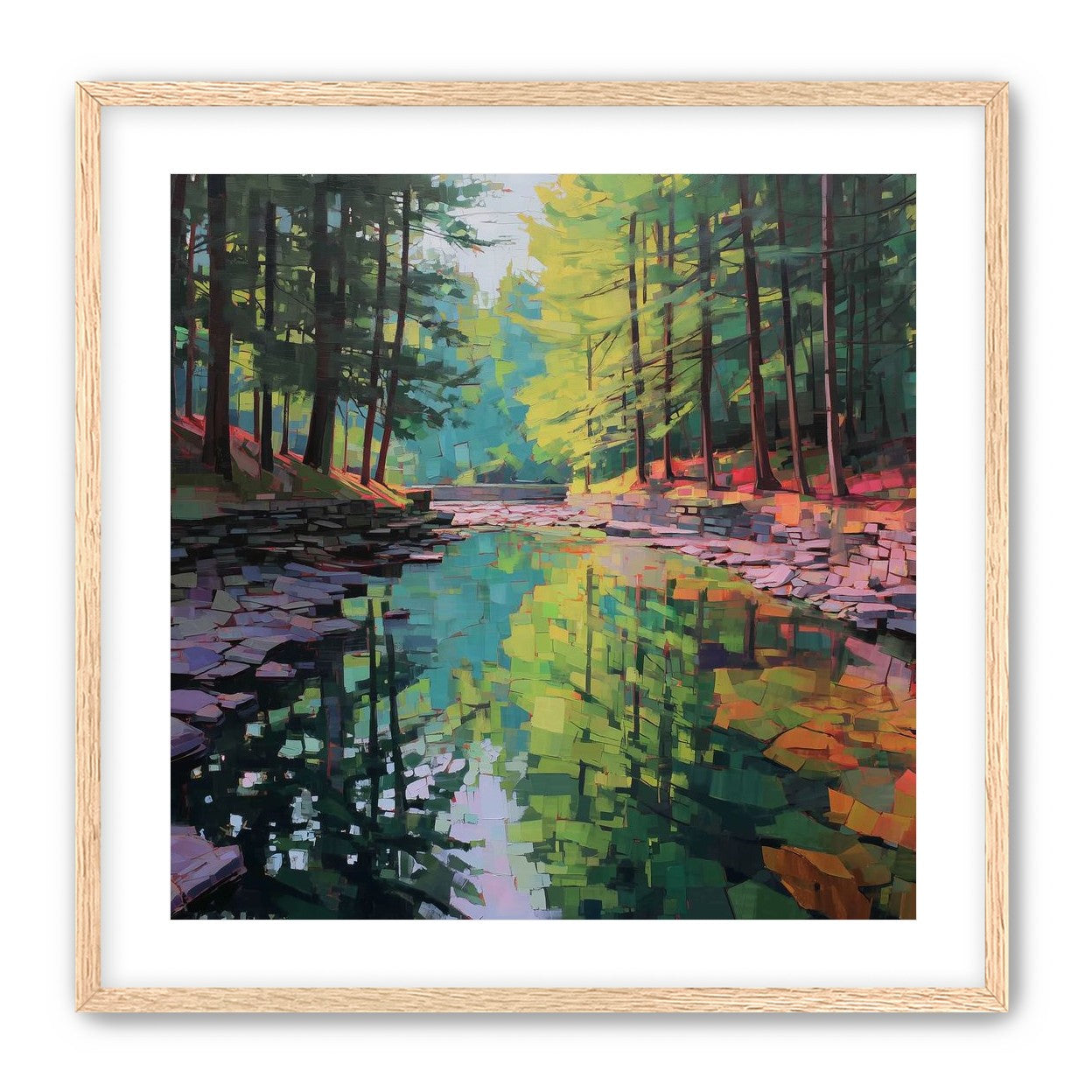 Worn Stones Along a Quiet Creek