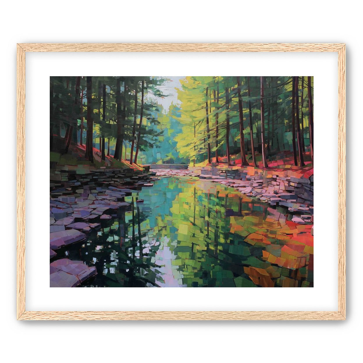 Worn Stones Along a Quiet Creek