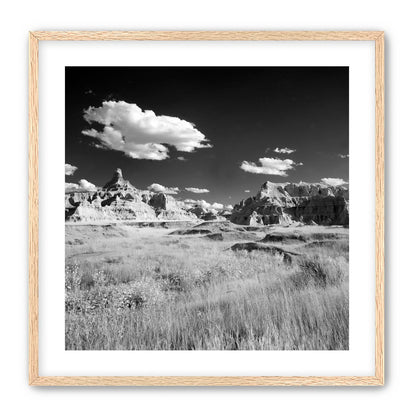 Badlands in Monochrome