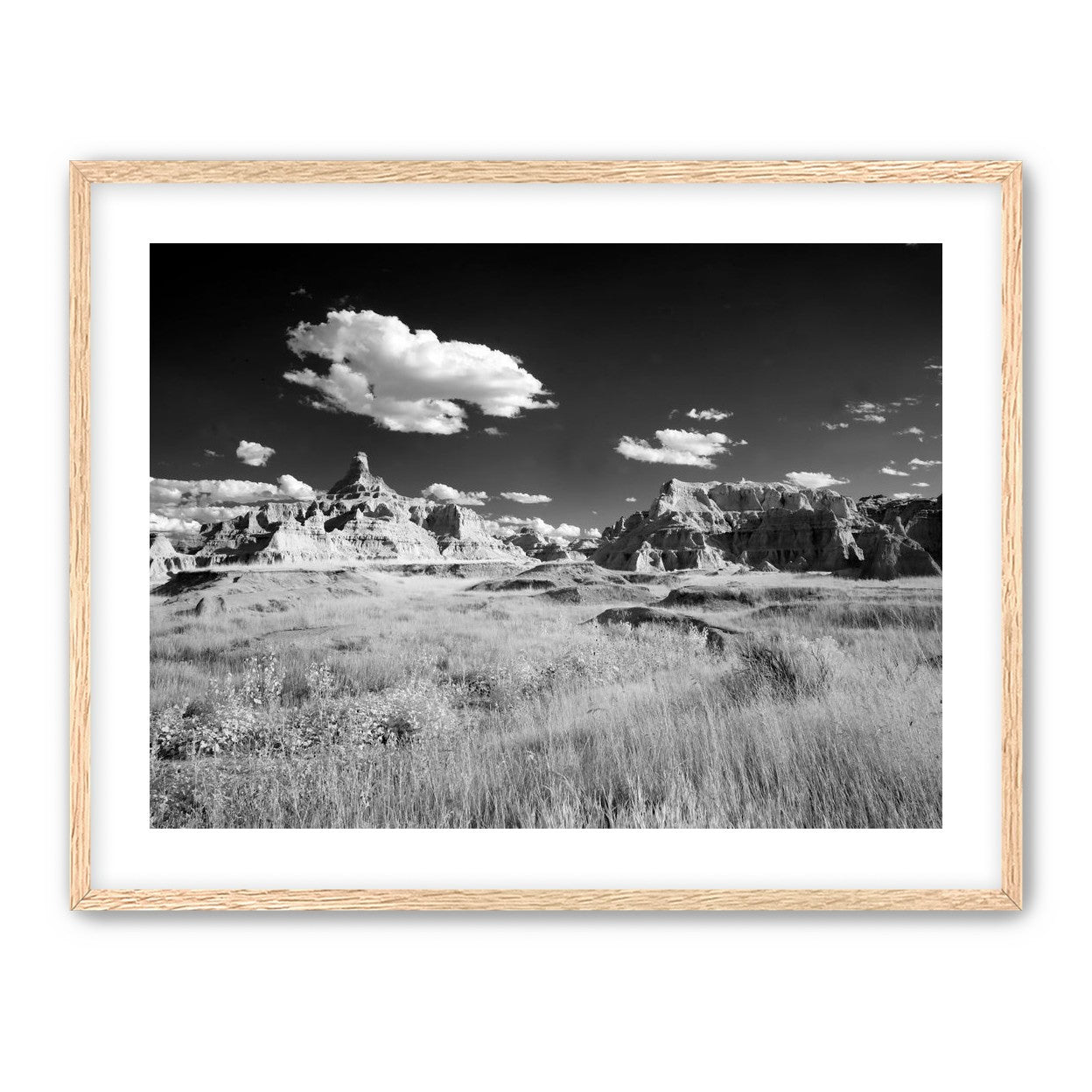 Badlands in Monochrome