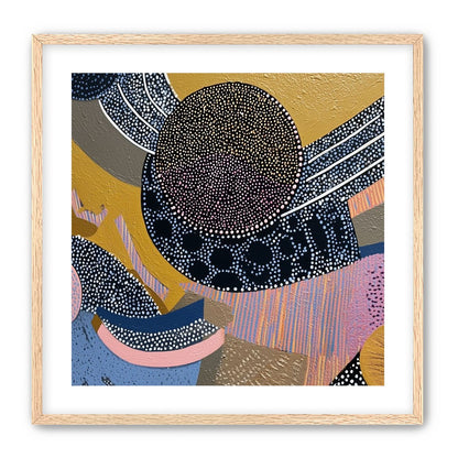 Ochre Ground with Layered Discs
