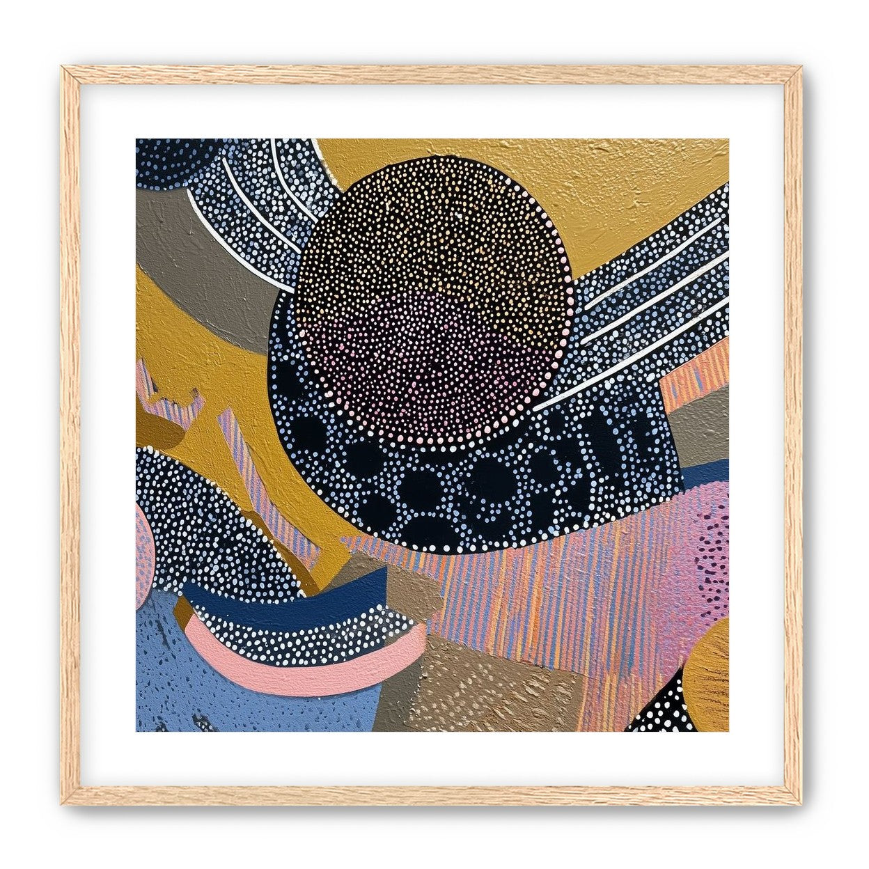 Ochre Ground with Layered Discs