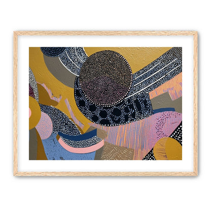 Ochre Ground with Layered Discs