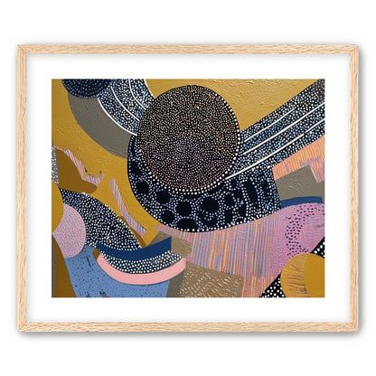 Ochre Ground with Layered Discs