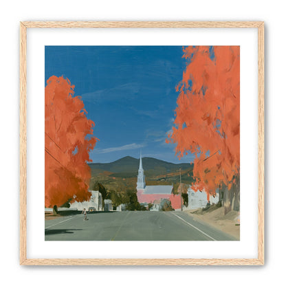Orange trees over the steeple road