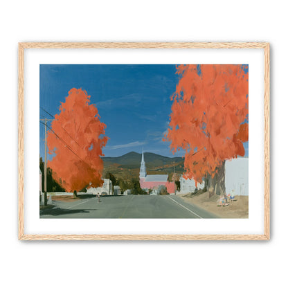 Orange trees over the steeple road