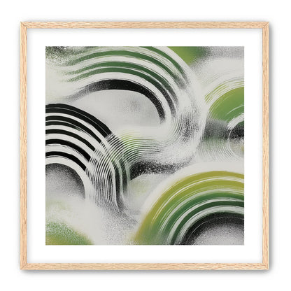 Green arcs across the haze