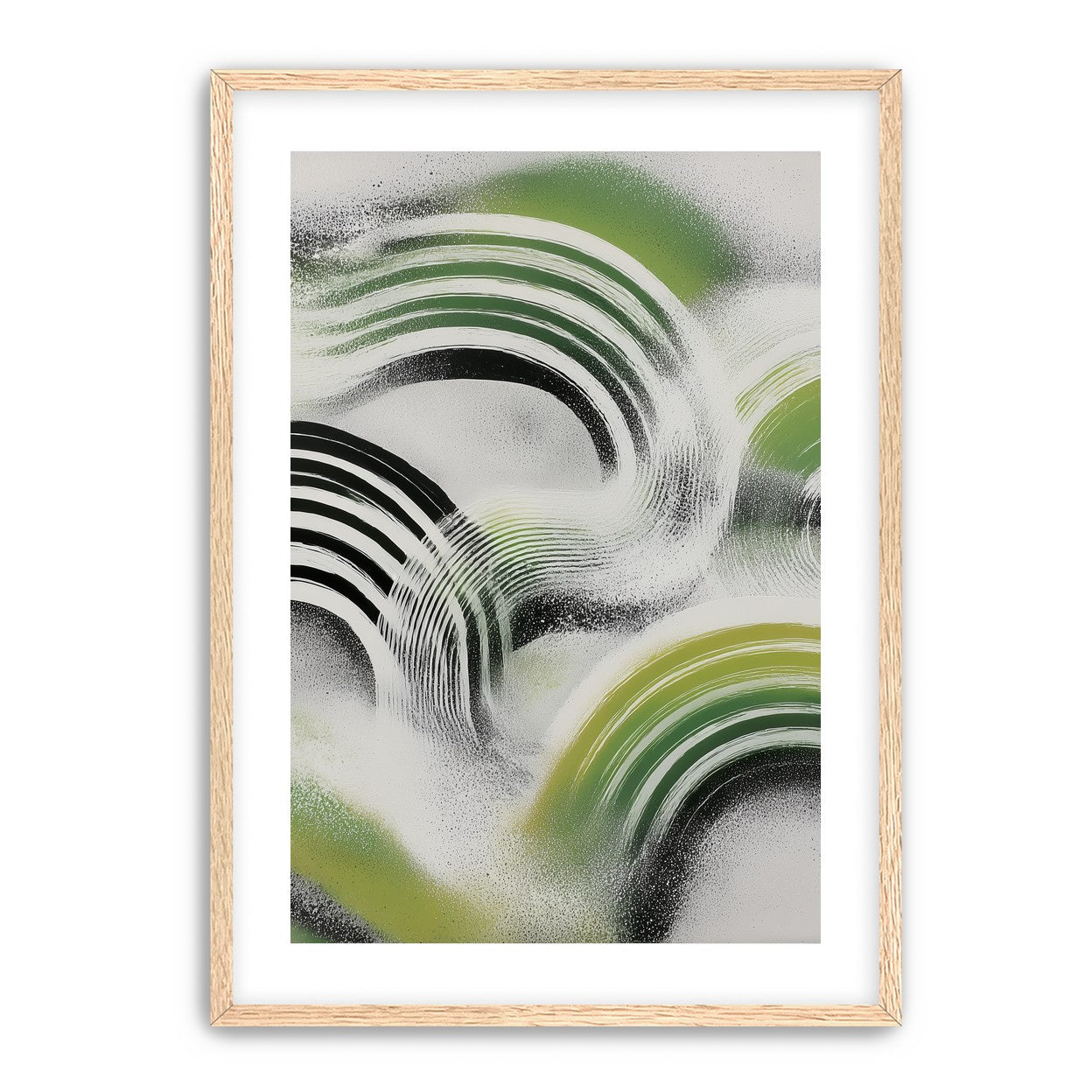 Green arcs across the haze