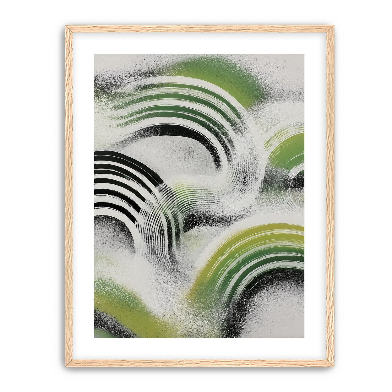 Green arcs across the haze