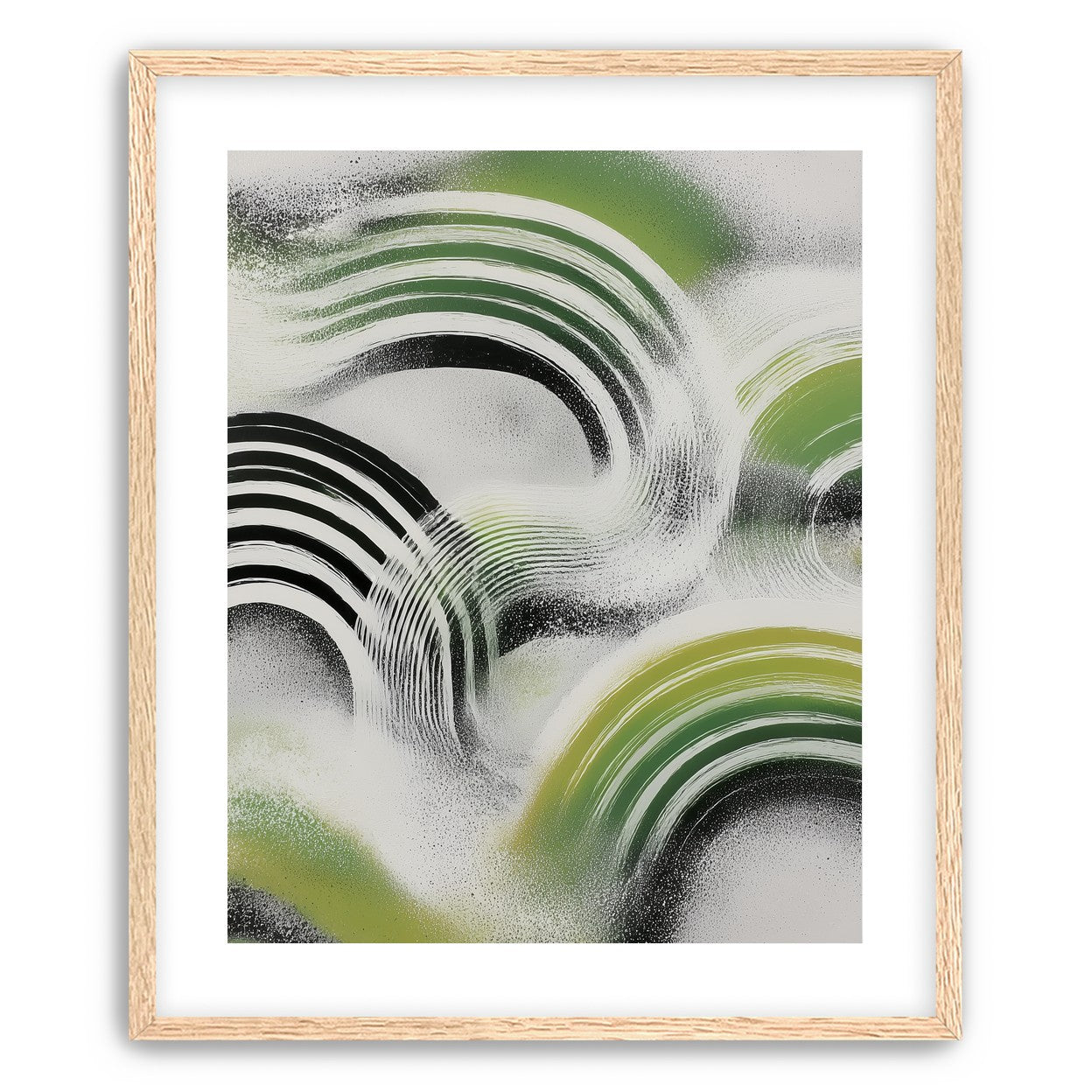 Green arcs across the haze