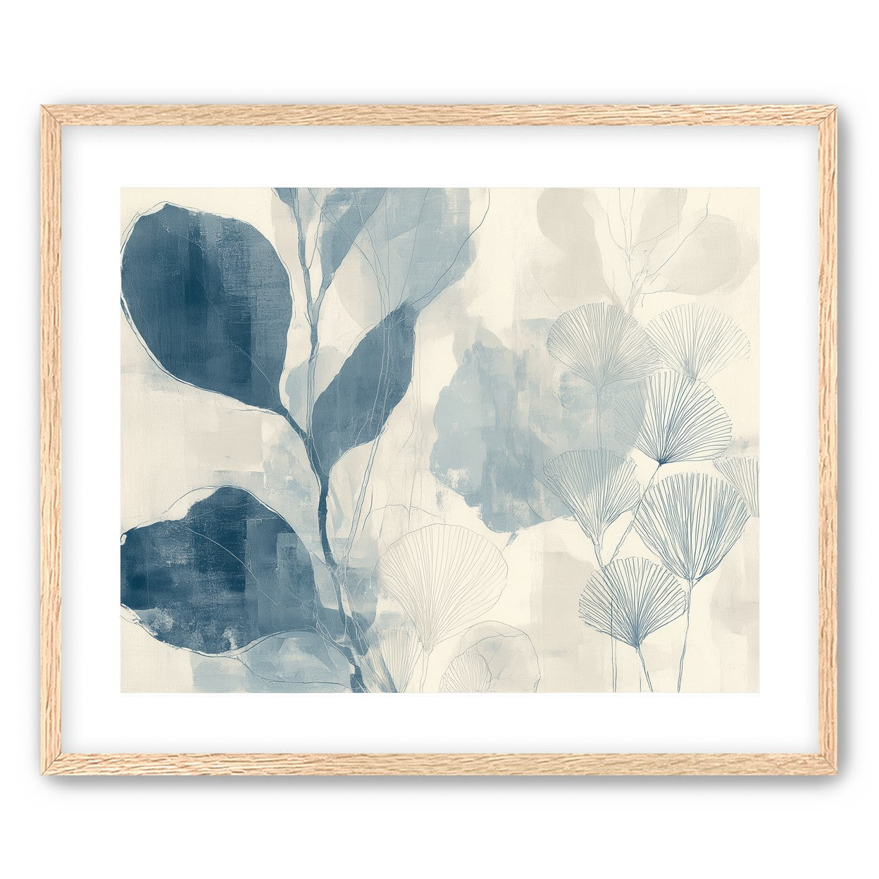 Pale leaves and fans