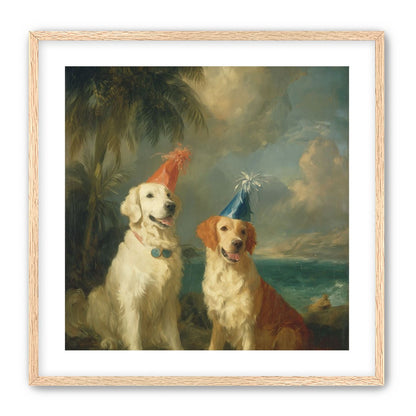 Party hats by the sea