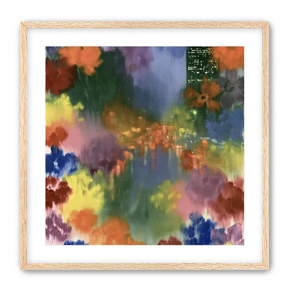 City lights in painted bloom