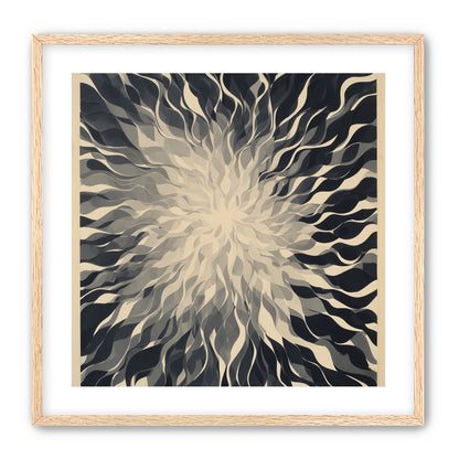 Pale center in black sweep