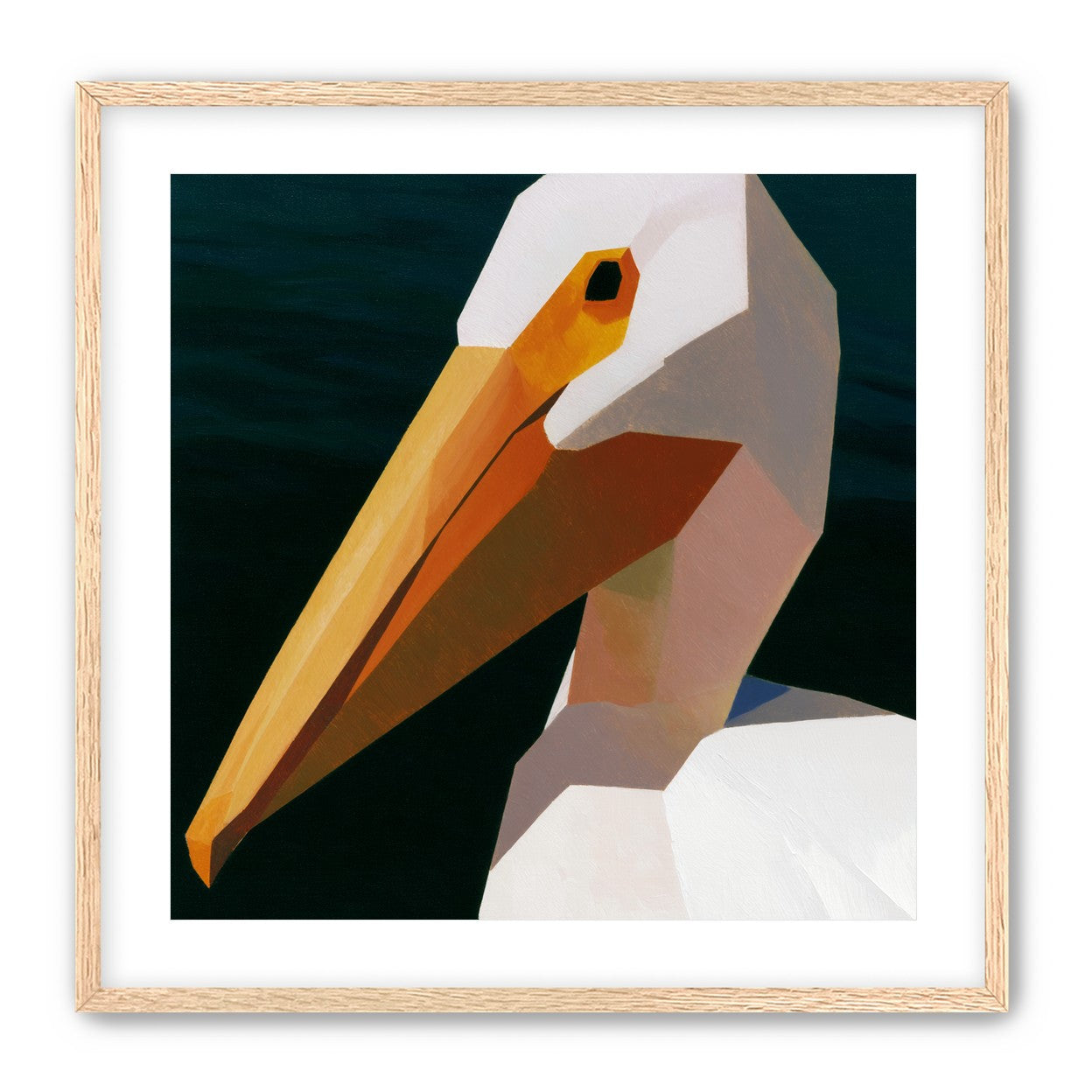 The beak cuts the dark