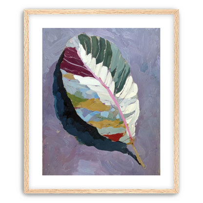 Leaf Form with Divided Color
