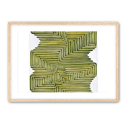 Olive bands in white quiet