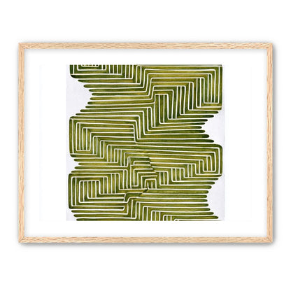 Olive bands in white quiet