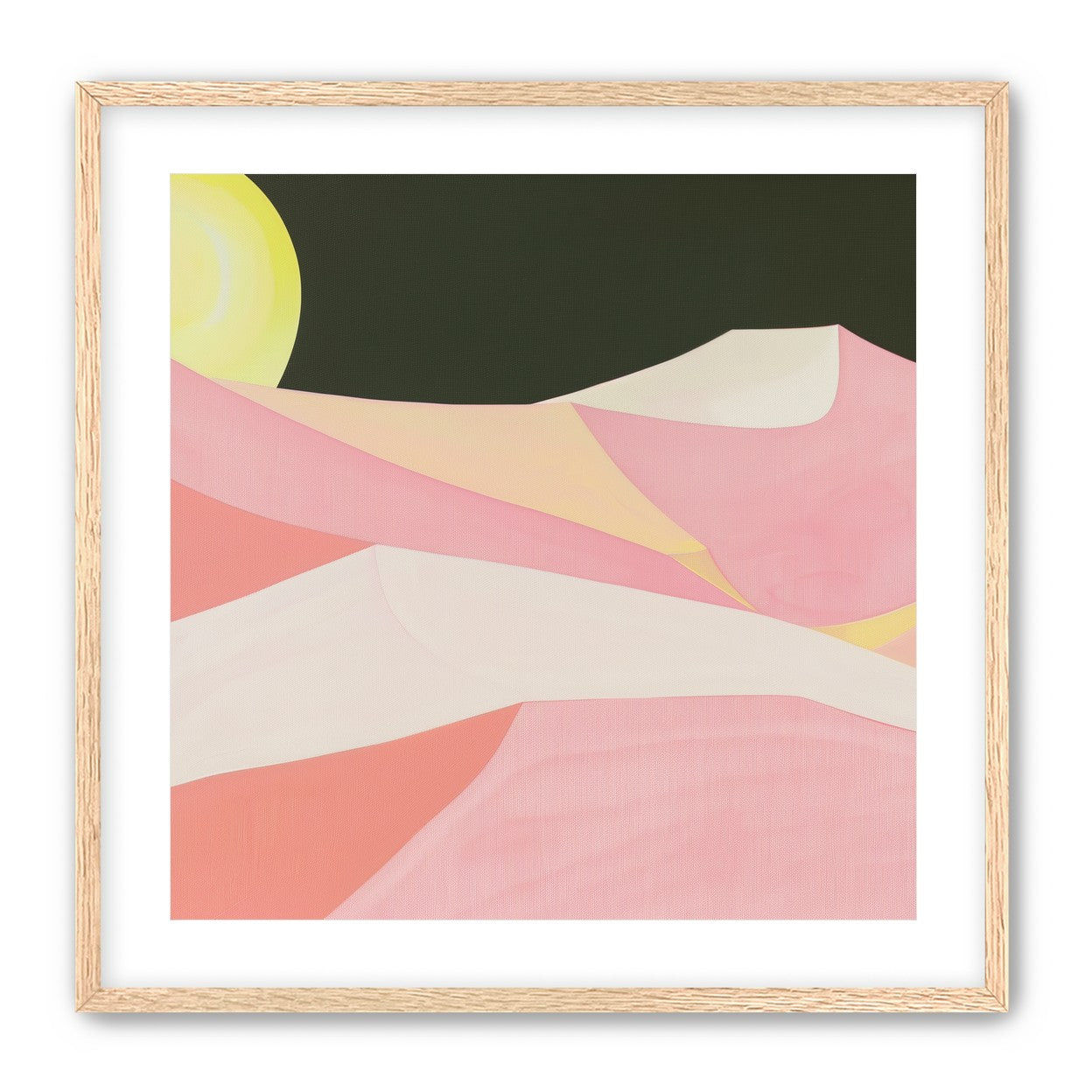 Sun over folded dunes