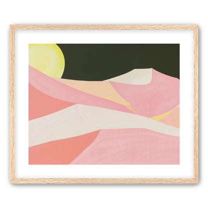 Sun over folded dunes