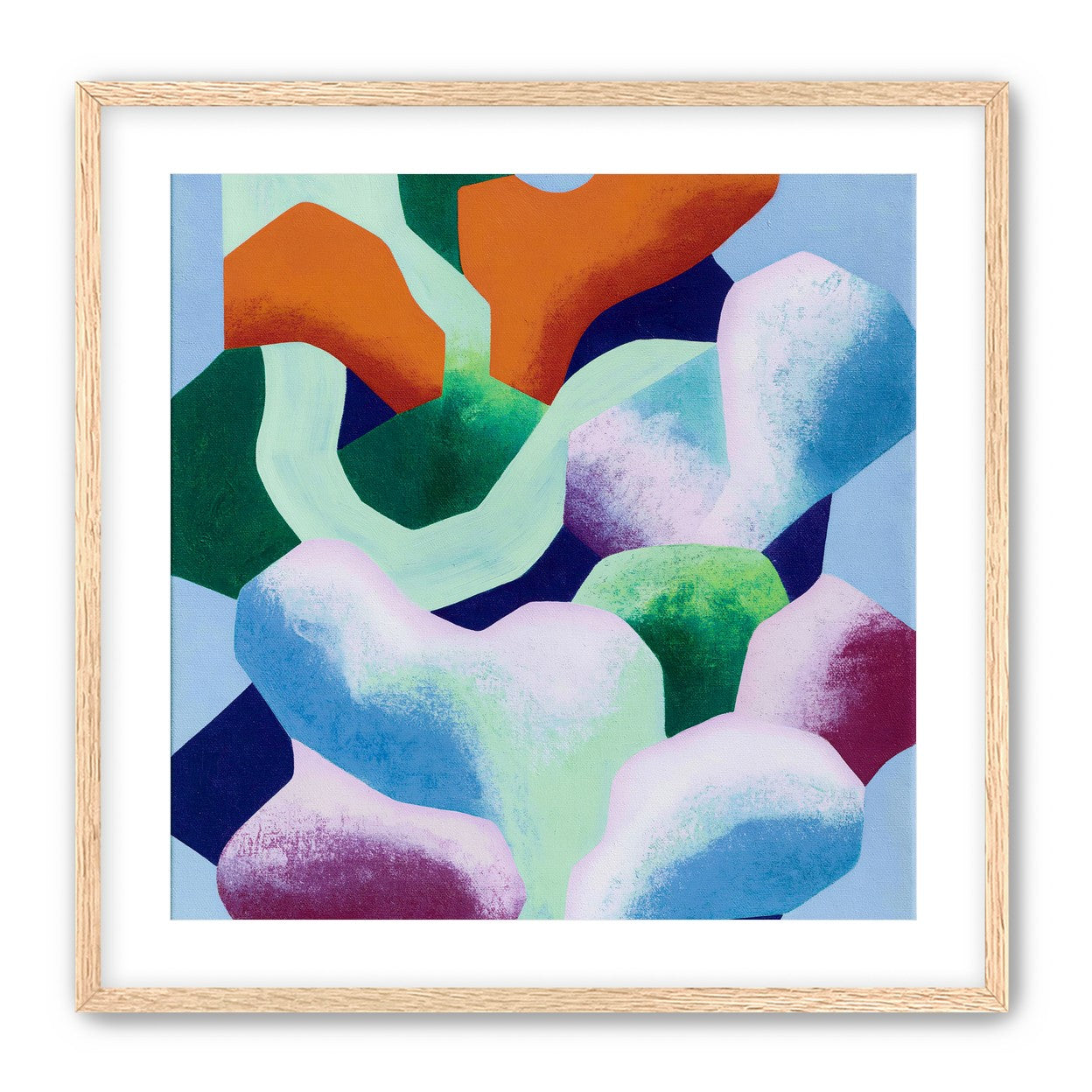 Soft edged color blocks