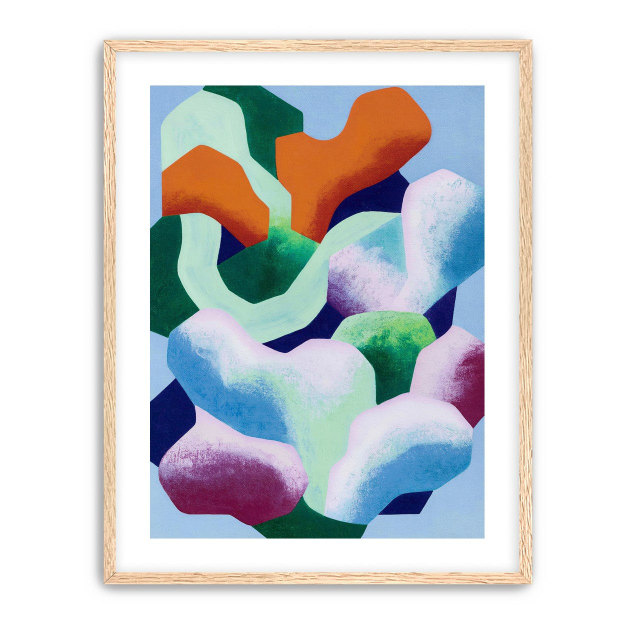 Soft edged color blocks