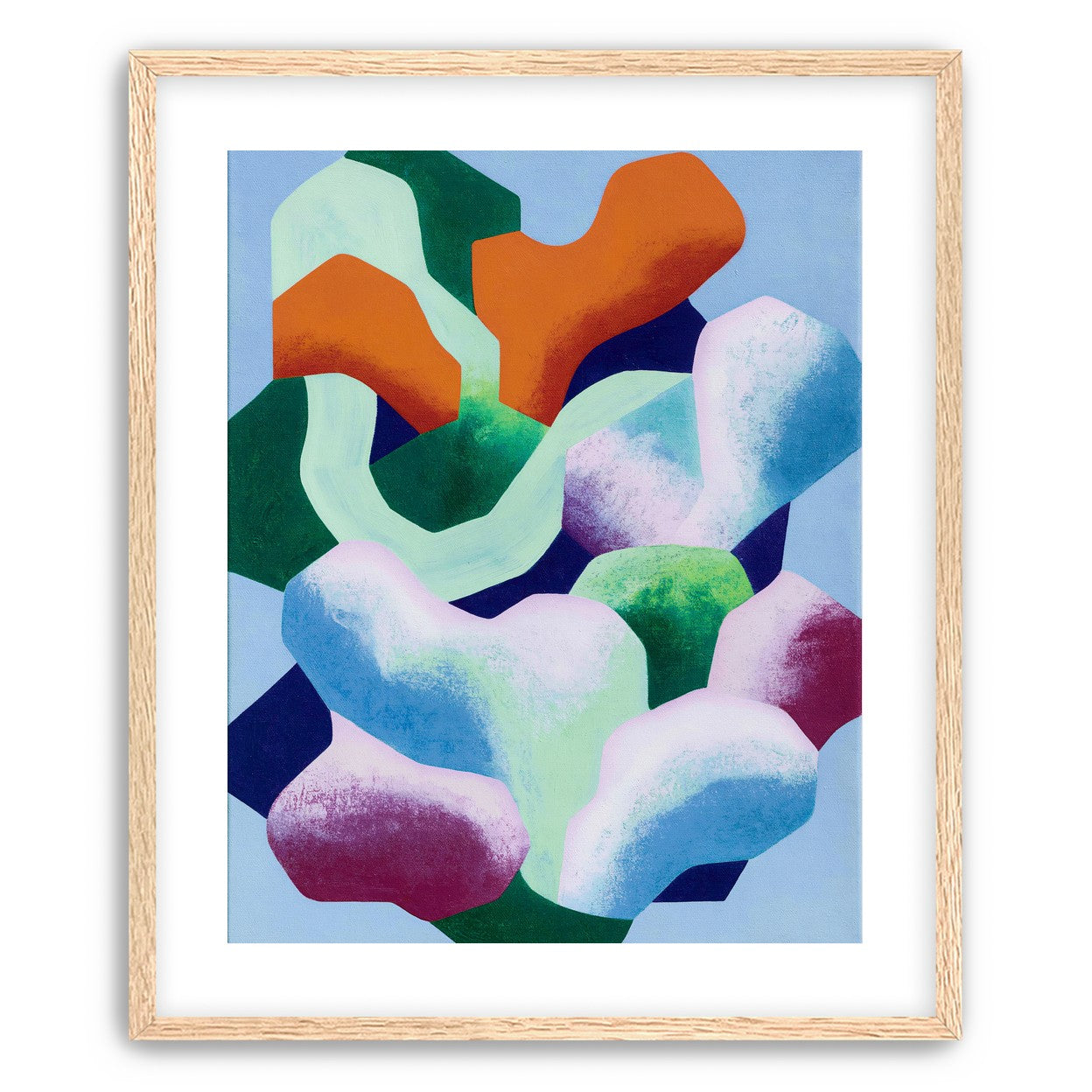 Soft edged color blocks