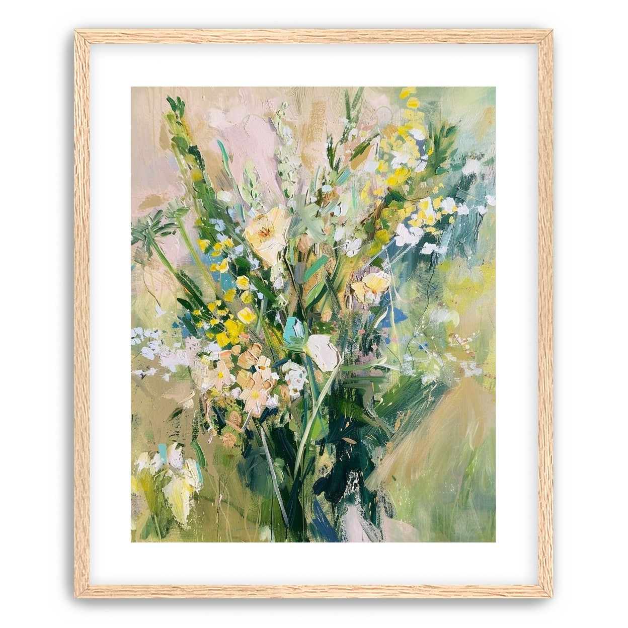 Wildflowers leaning into light