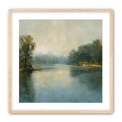 Misty bend in the river