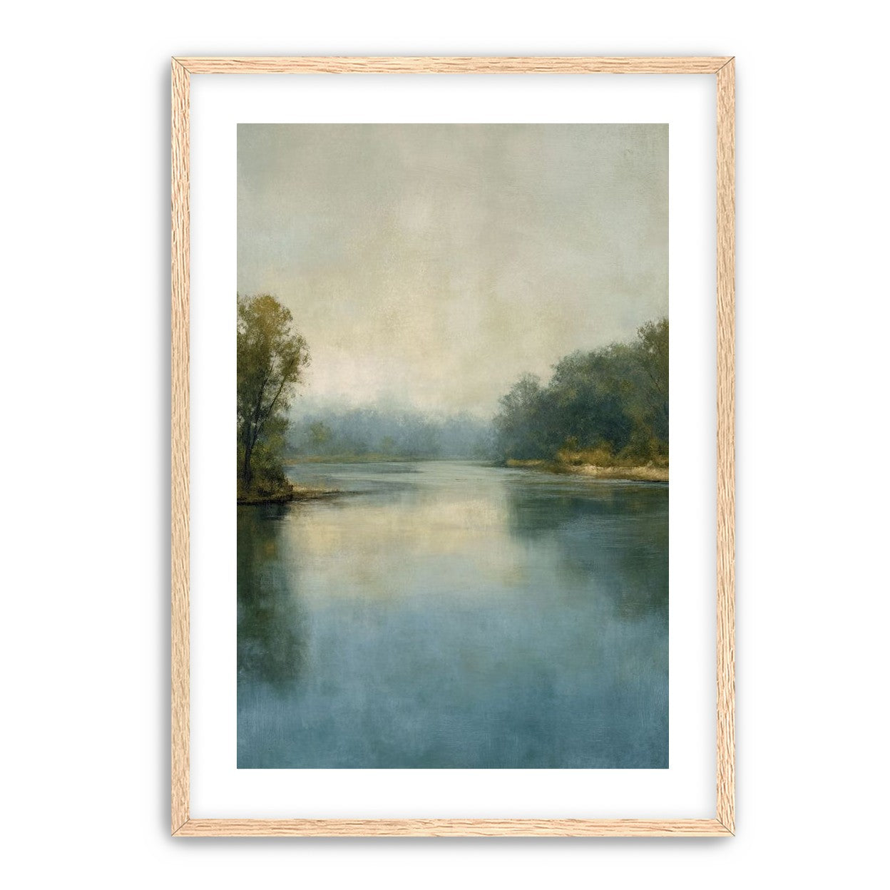 Misty bend in the river