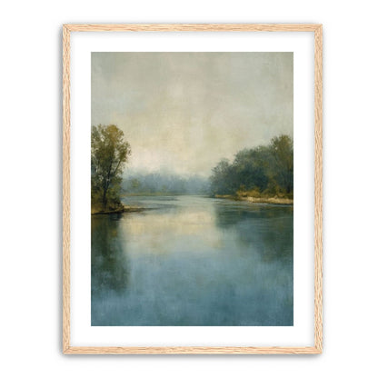 Misty bend in the river