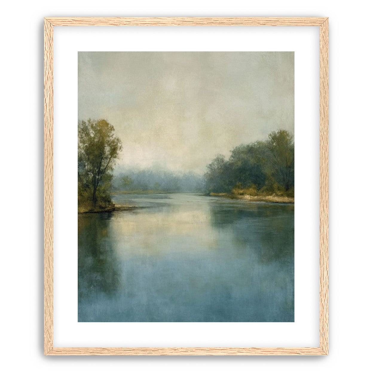 Misty bend in the river
