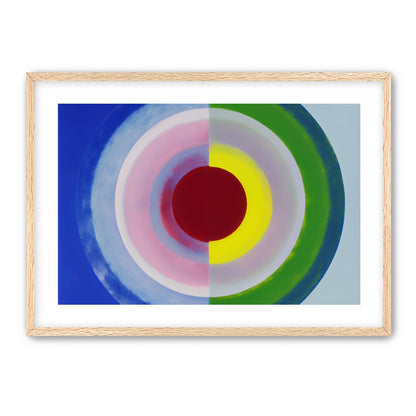 Blue and green split circle
