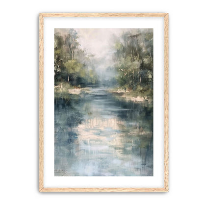 Pale sky in blue water