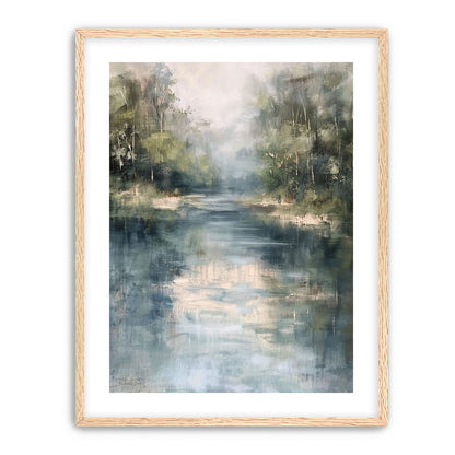 Pale sky in blue water