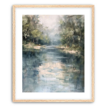 Pale sky in blue water