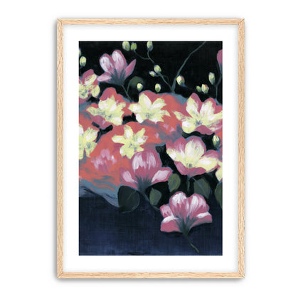 Flowers waking in the dark