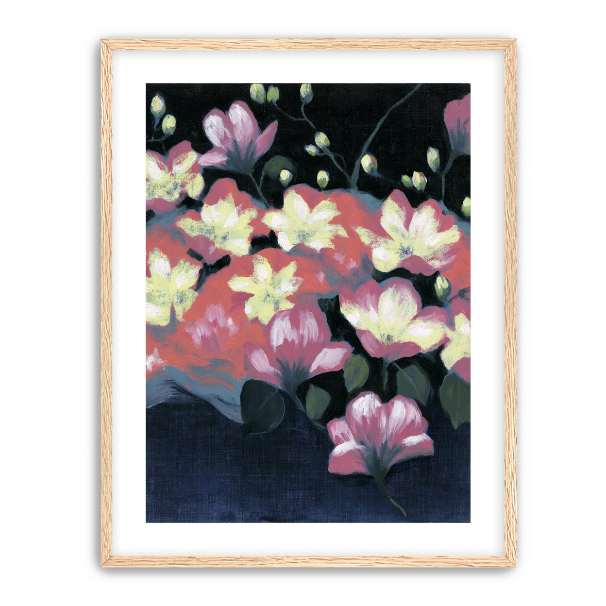 Flowers waking in the dark