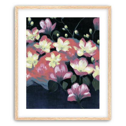 Flowers waking in the dark