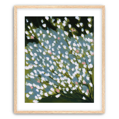 Pink breaks the white field