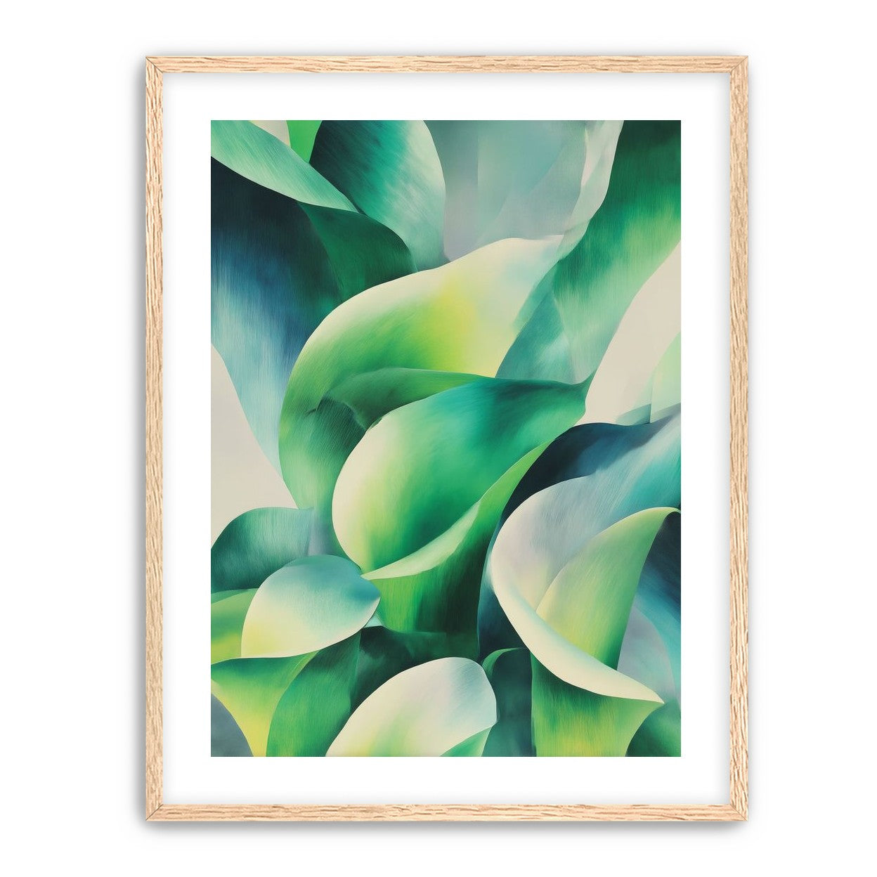 Calla lilies among green shadows